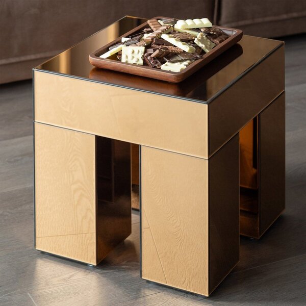 Stolik z połyskiem 45x45 cm Mirrox – WOOOD