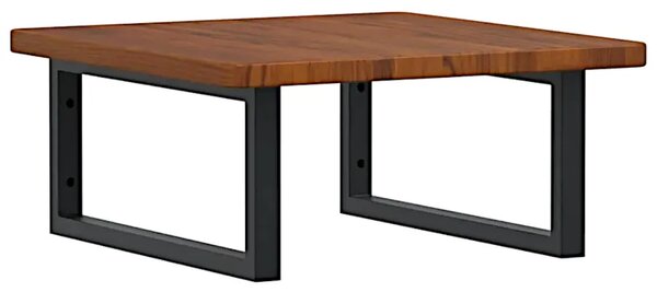 Półka ciemnobrązowa czarne uchwyty 50x50 W4-S91