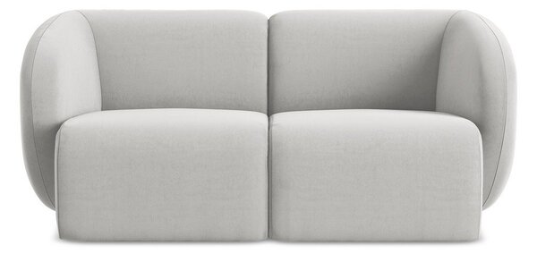Jasnoszara aksamitna sofa 174 cm Lani – Makamii