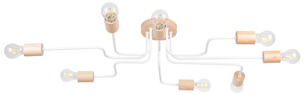 Biały metalowy żyrandol w stylu loftowym - 2X D284 S3-M46