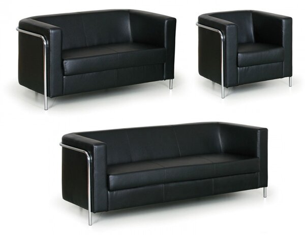 Sofa CLUB, 2-miejscowa, czarna