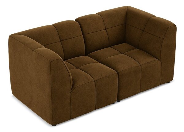Musztardowa aksamitna sofa 180 cm Aloha – Makamii
