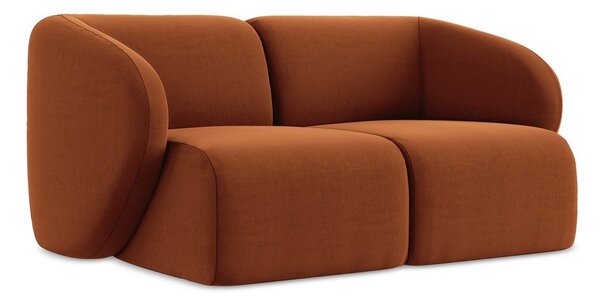 Aksamitna sofa w kolorze terakoty 174 cm Lani – Makamii