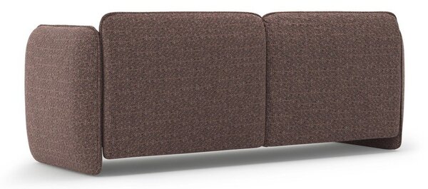 Brązowa sofa z tkaniny szenilowej 204 cm Georgia – Micadoni