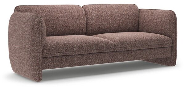 Brązowa sofa z tkaniny szenilowej 204 cm Georgia – Micadoni