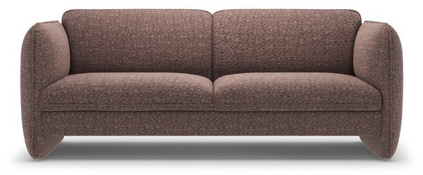 Brązowa sofa z tkaniny szenilowej 204 cm Georgia – Micadoni