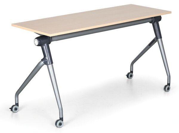 Stół ze składanym blatem TRAINING PLUS, 145x45 cm, brzoza
