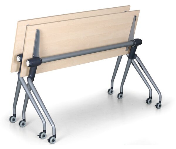 Stół ze składanym blatem TRAINING PLUS, 145x45 cm, brzoza