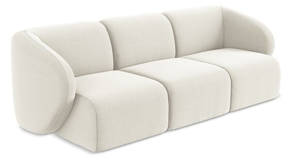 Beżowa aksamitna sofa 244 cm Lani – Makamii