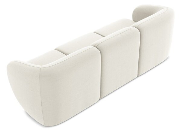 Beżowa aksamitna sofa 244 cm Lani – Makamii