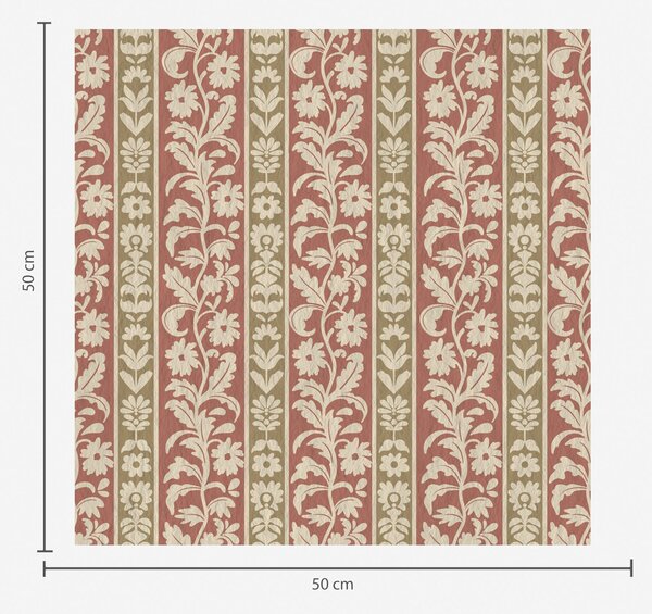 Tapety Pionowe paski retro z kwiatowym wzorem, Tapety Z kwiatami, a00362 : Uwalls.pl