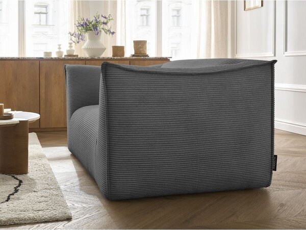 Ciemnoszara sztruksowa sofa 170 cm Giorgia – Bobochic Paris