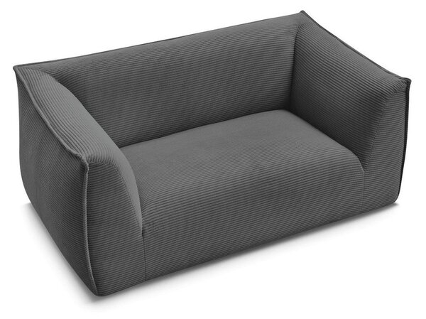 Ciemnoszara sztruksowa sofa 170 cm Giorgia – Bobochic Paris
