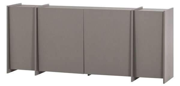 Szara komoda w dekorze jesionu 200x85x44 cm Brock – WOOOD