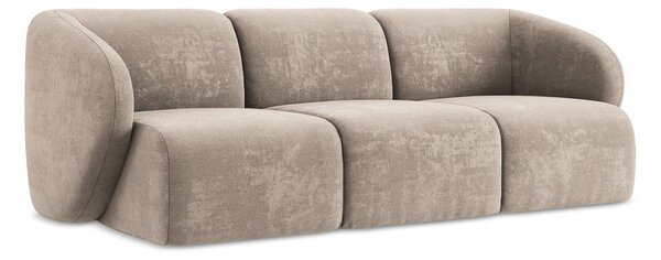 Jasnobrązowa sofa z tkaniny szenilowej 244 cm Lani – Makamii