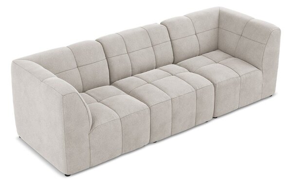 Beżowa aksamitna sofa 255 cm Aloha – Makamii