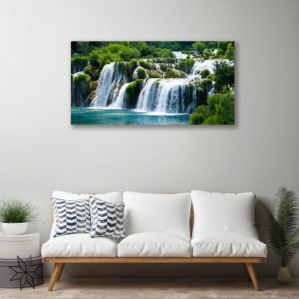 Obraz canvas na ścianę Krystaliczny Wodospad