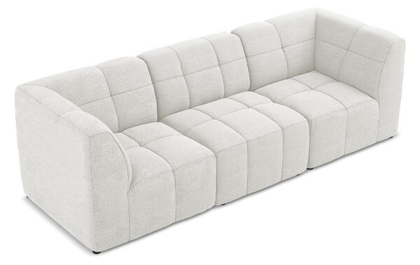 Biała sofa z materiału bouclé 255 cm Aloha – Makamii