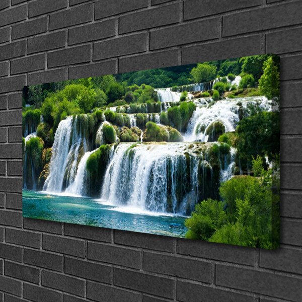 Obraz canvas na ścianę Krystaliczny Wodospad
