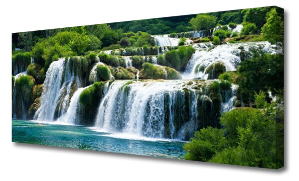 Obraz canvas na ścianę Krystaliczny Wodospad