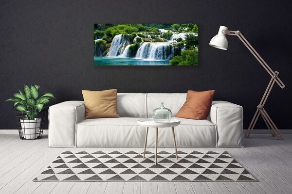 Obraz canvas na ścianę Krystaliczny Wodospad