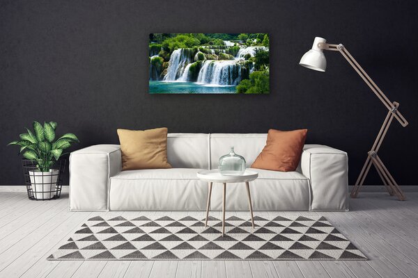 Obraz canvas na ścianę Krystaliczny Wodospad