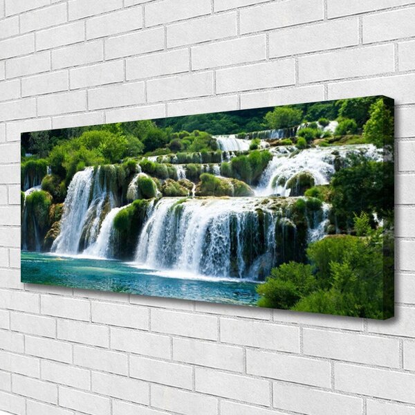 Obraz canvas na ścianę Krystaliczny Wodospad