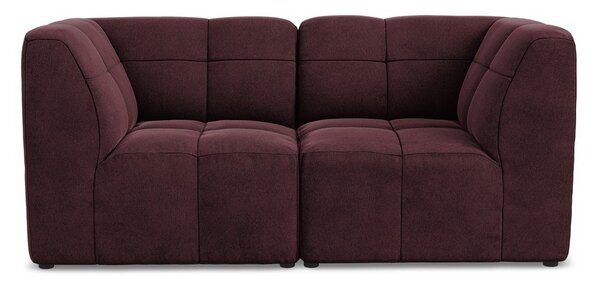 Bordowa aksamitna sofa 180 cm Aloha – Makamii