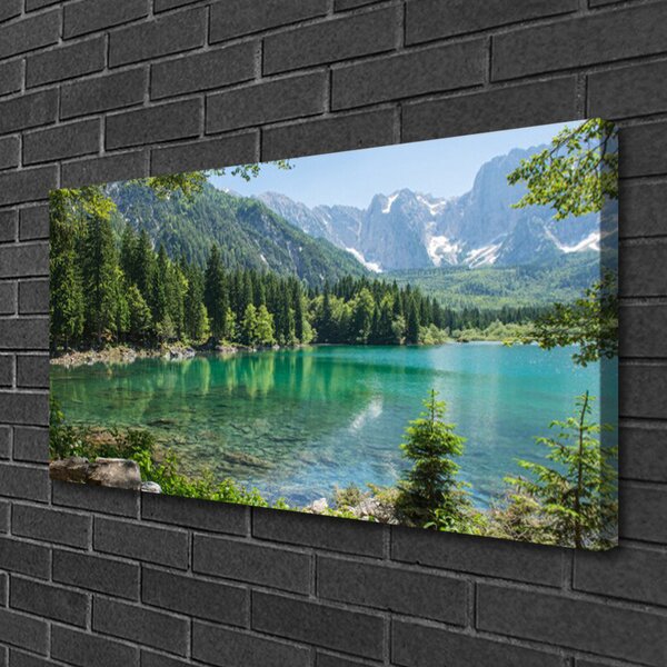 Obraz canvas Górski Pejzaż nad Wodą