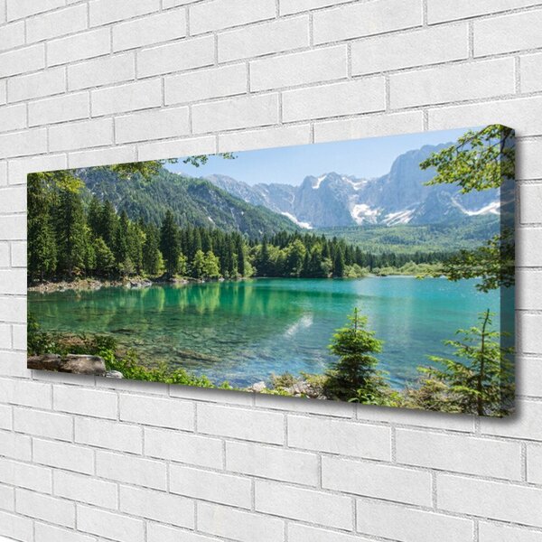 Obraz canvas Górski Pejzaż nad Wodą