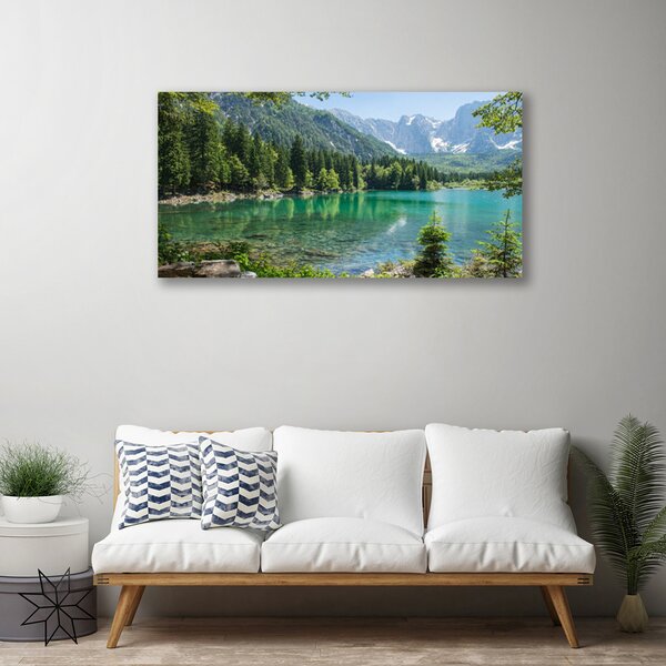 Obraz canvas Górski Pejzaż nad Wodą