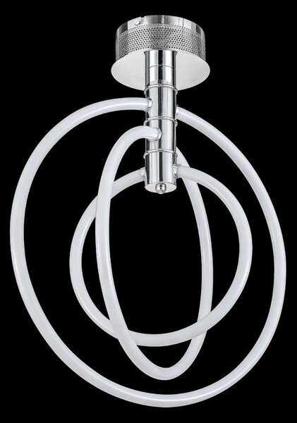 Lampa sufitowa SELVINI JX2016-3A CHROME ledowy plafon 55,5W 3000K srebrny - Chrom