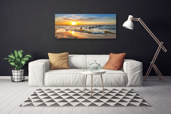 Obraz canvas Wieczór na Piaszczystej Plaży