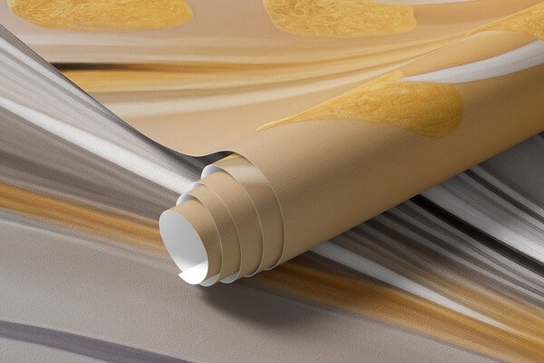 Fototapety Żółte lilie z efektem 3D na jasnym tle, Fototapety Powiększające wnętrze, w09278 : Uwalls.pl