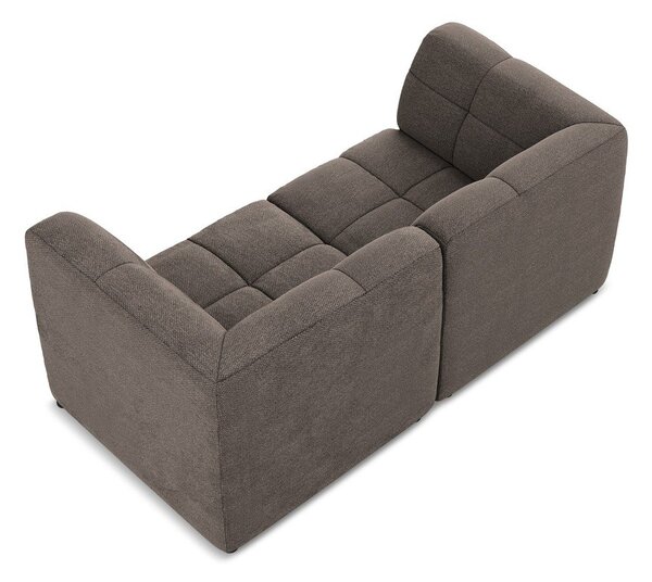 Brązowa sofa z materiału bouclé 180 cm Aloha – Makamii