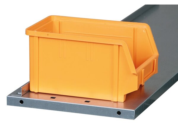 Szafa z plastikowymi pojemnikami BASIC - 1800 x 400 x 920 mm, 24xA, 24xB, 12xC, szary