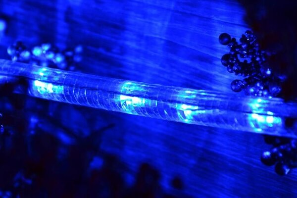 LED świetlny kabel - 240 diod, 10 m, niebieski