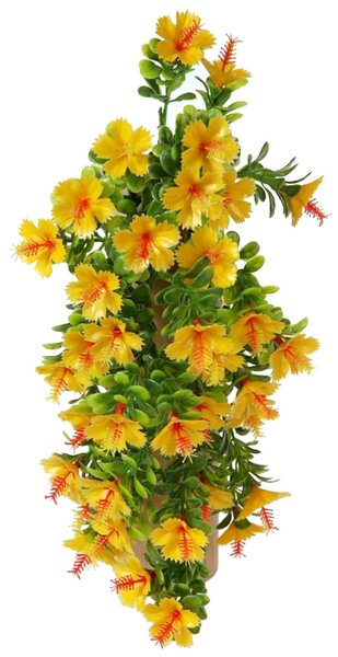 Sztuczny kwiat Hibiskus pomarańczowy, 40 cm