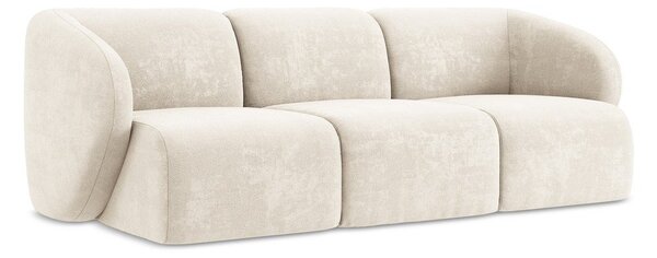 Beżowa sofa z tkaniny szenilowej 244 cm Lani – Makamii