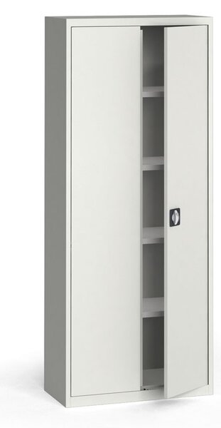 Szafa metalowa, 1950 x 800 x 400 mm, 4 półki, szara