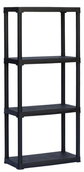 Regał plastikowy TEMPO 1+1 GRATIS, 1330x600x300 mm, 4 półki