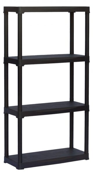 Regał plastikowy TEMPO 1+1 GRATIS, 1320x700x300 mm, 4 półki