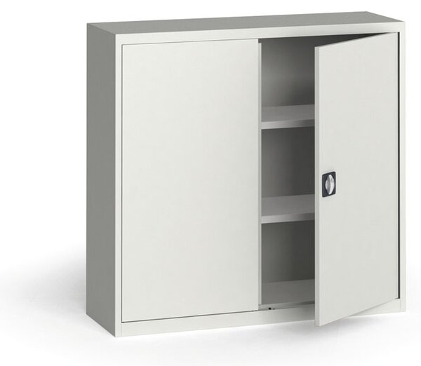 Szafa metalowa, 1150 x 1200 x 400 mm, 2 półki, szara/szara