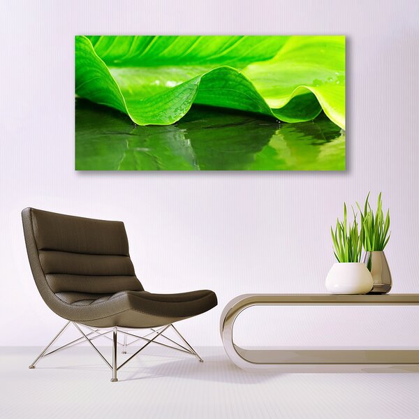 Obraz canvas Makro Struktura Liścia