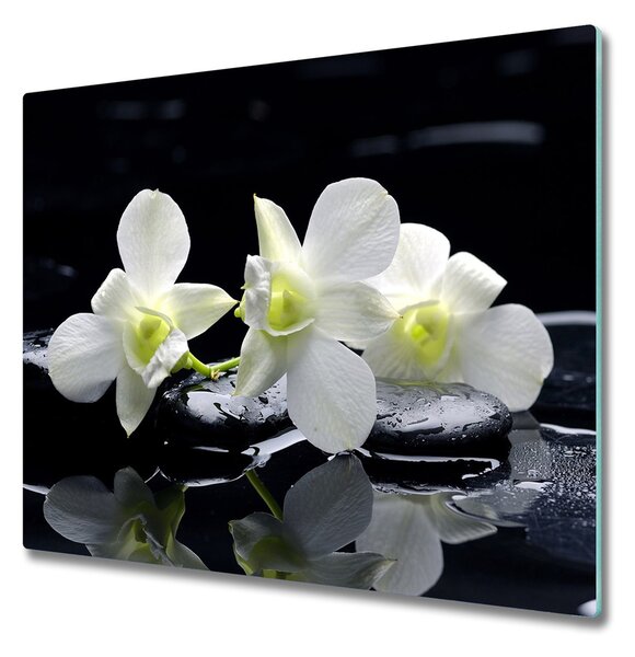 Deska kuchenna Kwiat Storczyk Biały