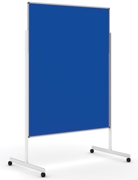 Tablica informacyjno-prezentacyjna na kółkach, parawan, 1200 x 1500 mm, tekstylna
