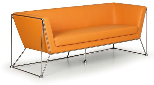 Sofa NET, 3-osobowa, pomarańczowa