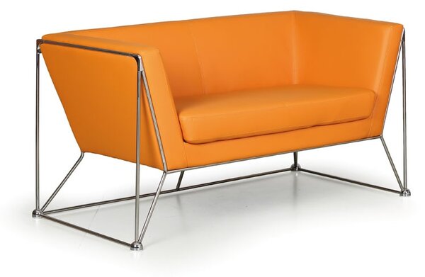 Sofa NET, 2-osobowa, pomarańczowa