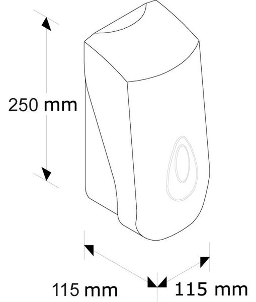 Dozownik do mydła w piance MERIDA TOP, 700 ml