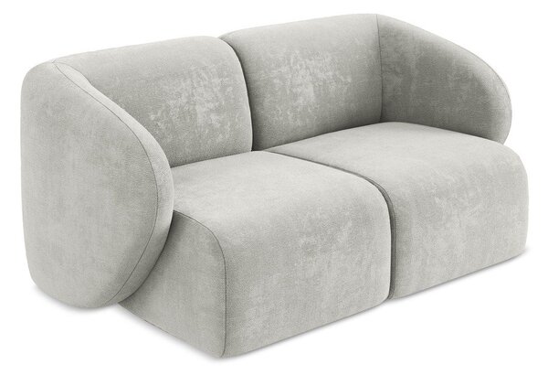 Jasnoszara sofa z tkaniny szenilowej 174 cm Lani – Makamii